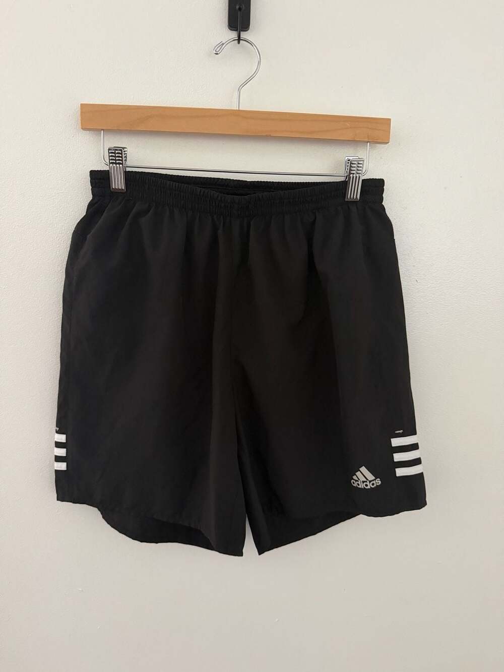 Adidas Response 3-Stripes Athletic Running Shorts Black Men's Size Medium